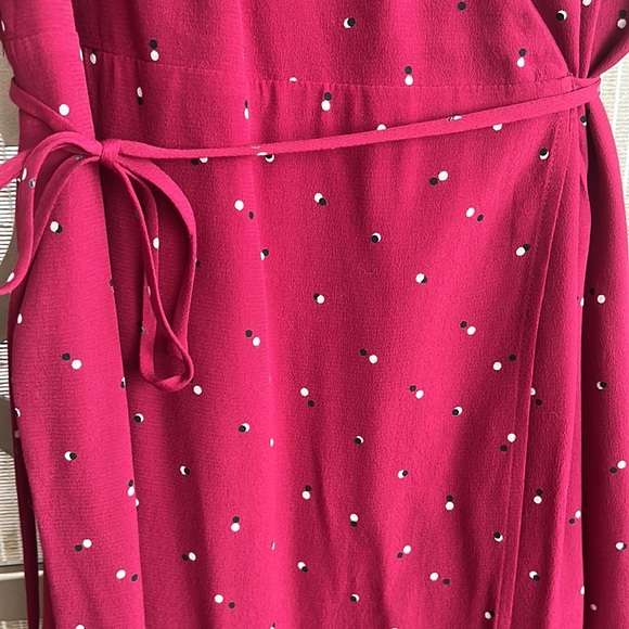 Burgundy wrap dress - Picture 6 of 6
